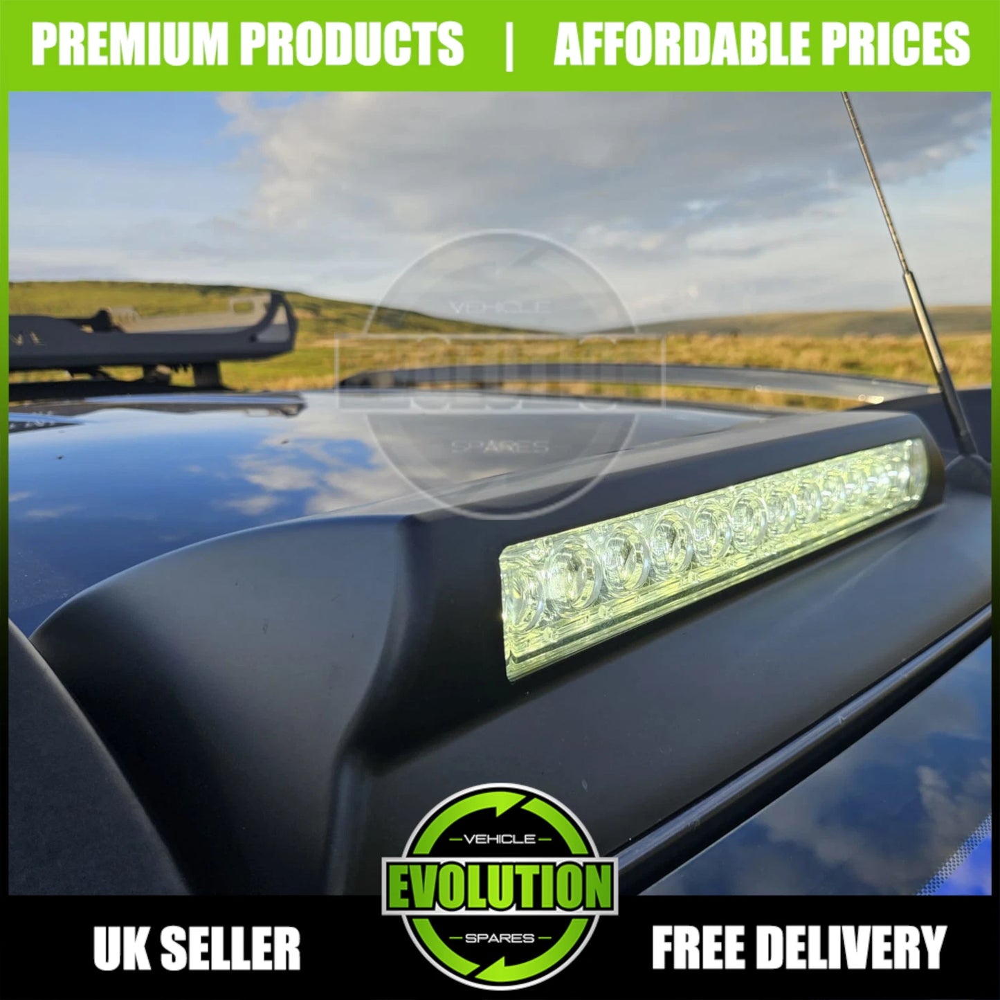 Roof Light Pod Bar LED Lamp off road spoiler fits Ford Ranger T6 T7 T8 2013-2022