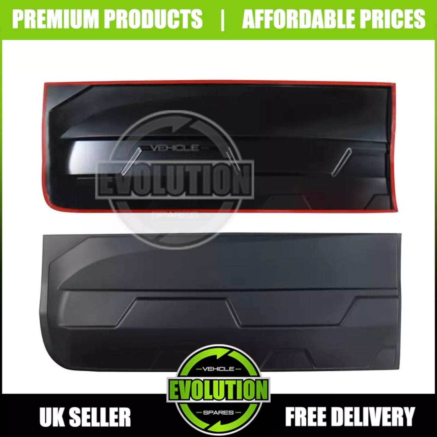 MATT BLACK SIDE DOOR BODY KIT CLADDING TRIM FITS FORD RANGER 2012-2021 T6 T7 T8