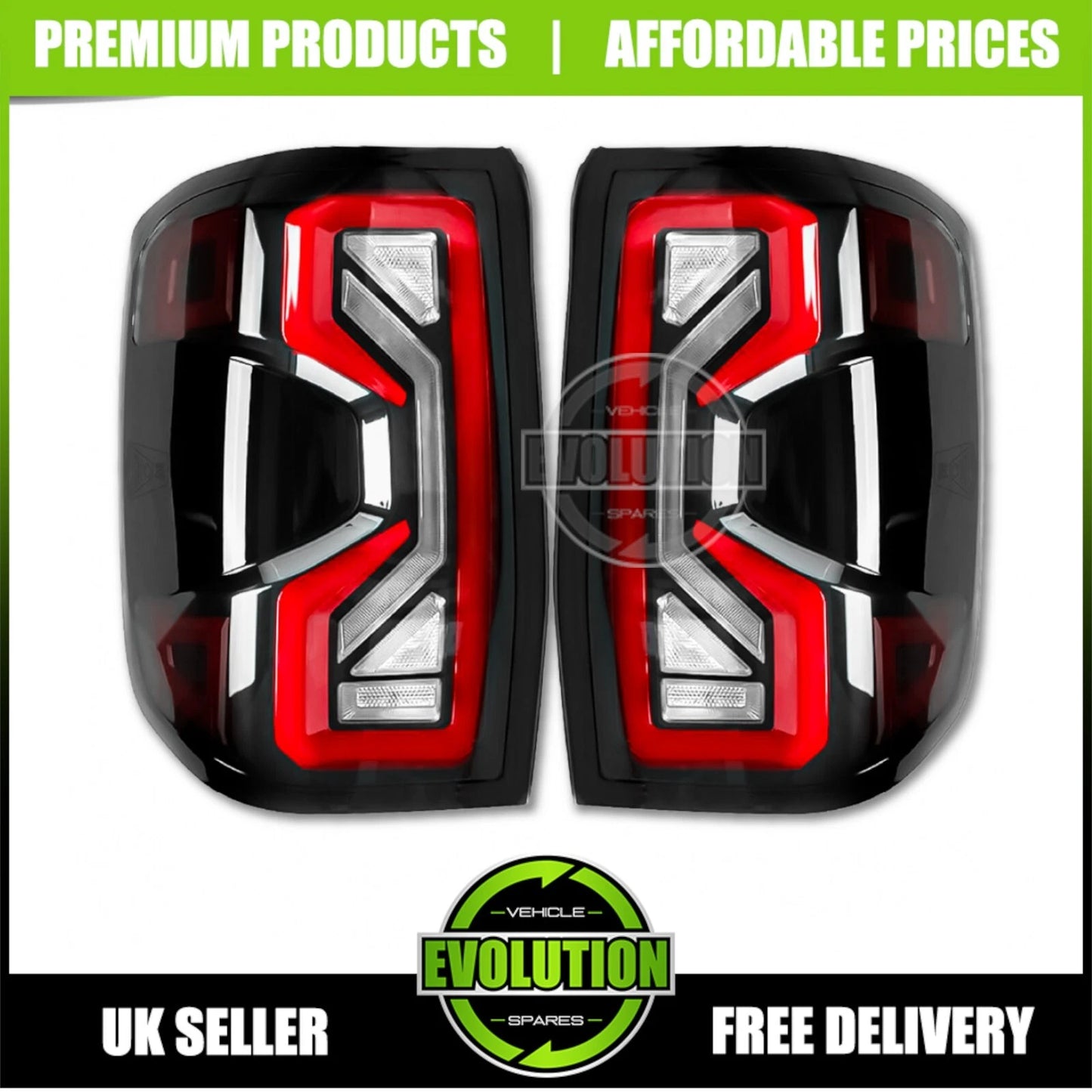 REAR LIGHTS LED TINTED TAIL LAMPS DRL UPGRADE FIT FORD RANGER 2023-2025 T9