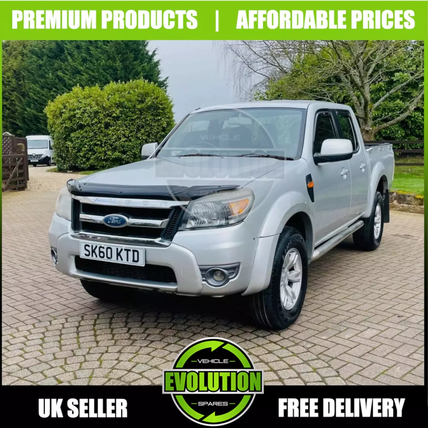 BONNET GUARD BUG DEFLECTOR TO FIT FORD RANGER 2010-2012 PROTECTOR NEW