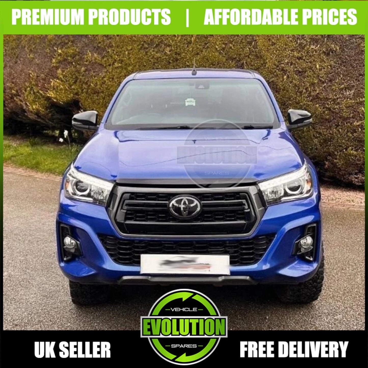 Toyota Hilux Revo Front Bumper & Grille Conversion Kit | 2016-2020 to Invincible X Look