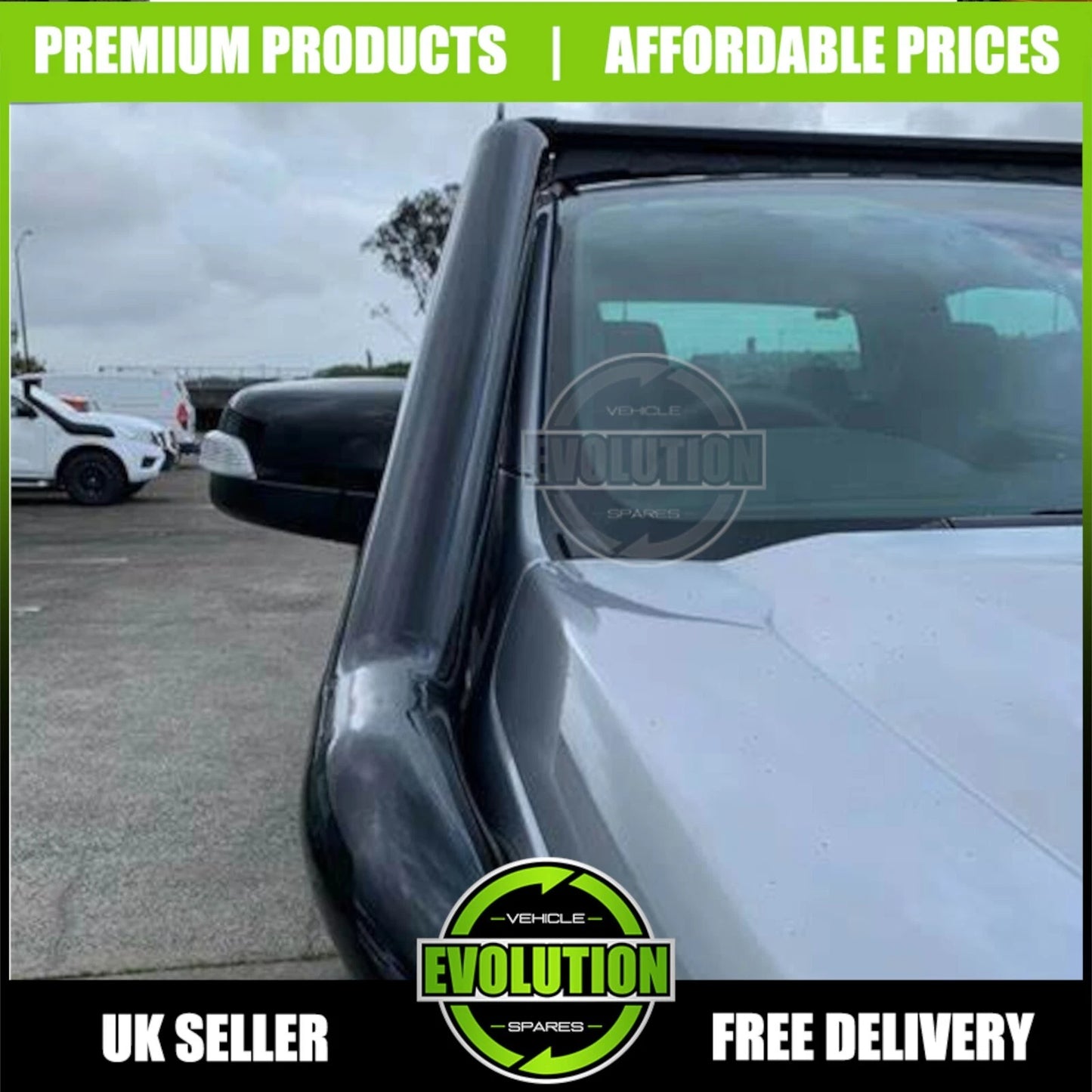 STAINLESS STEEL AIR INTAKE INDUCTION SNORKEL KIT FOR FORD RANGER T6 T7 T8 12-22