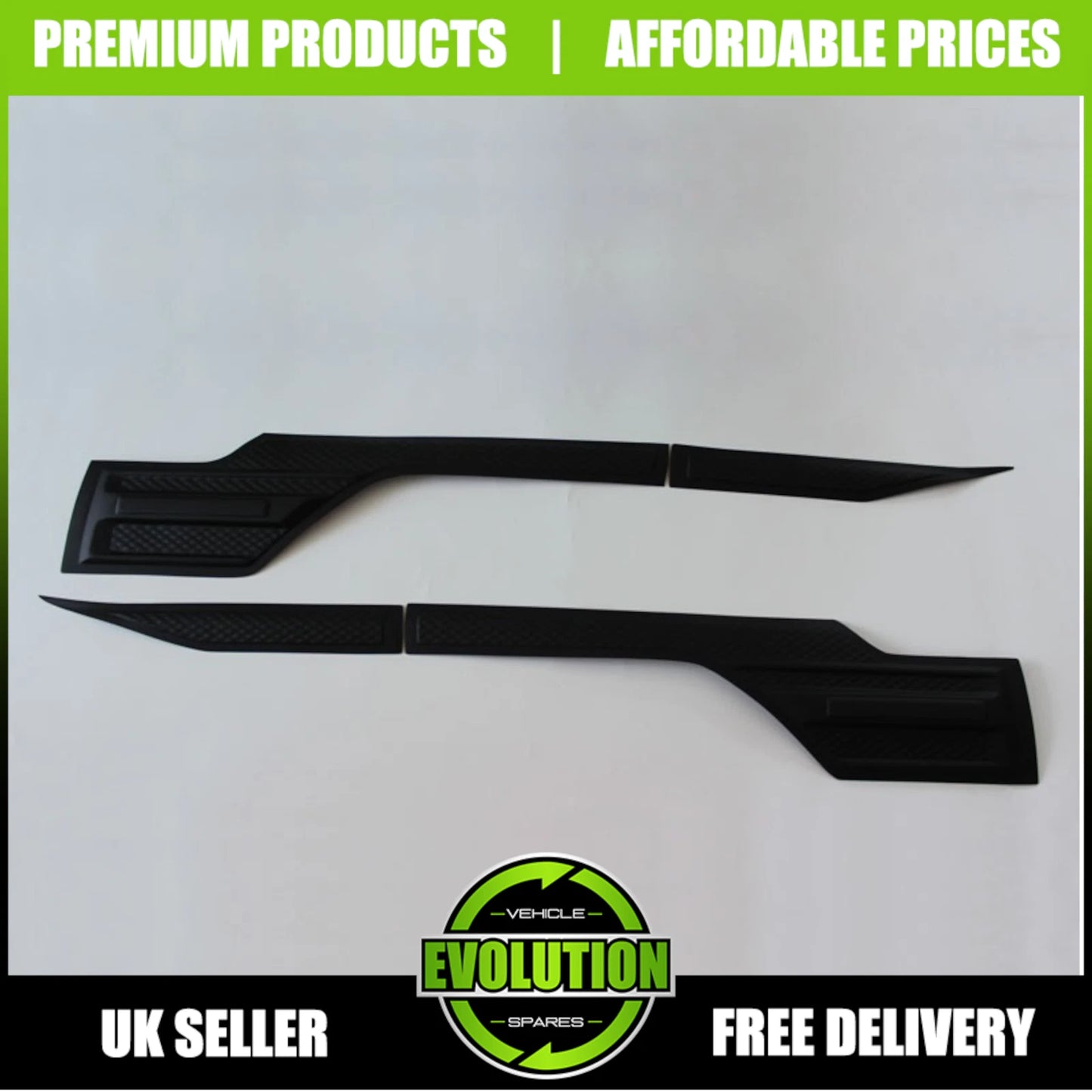 DOOR TRIM MOULDING CLADDING BODY KIT 4 PIECE FOR FORD RANGER T6 T7 T8 2013-2022