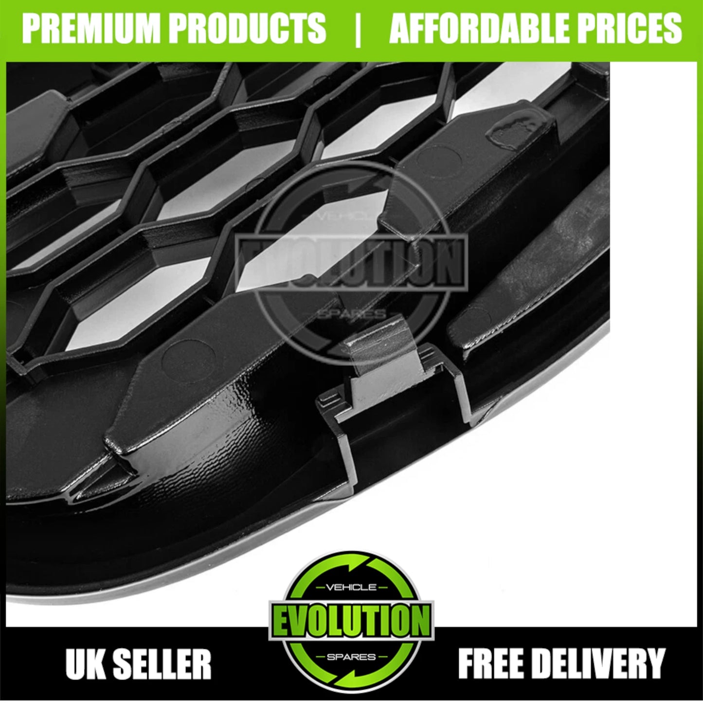 MATTE BLACK HONEYCOMB LOOK FRONT GRILLE GRILL FOR FORD RANGER T9 WILDTRAK 2023+