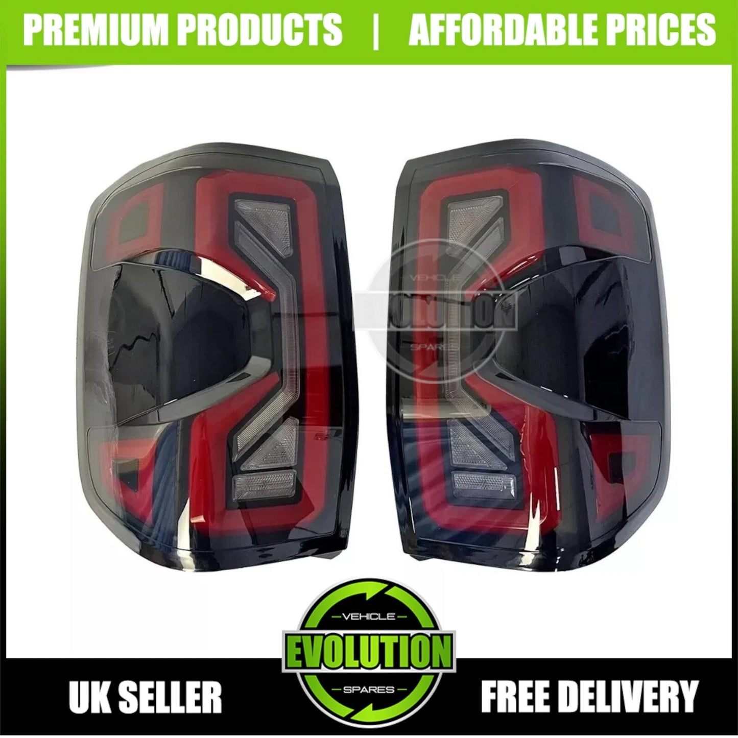 REAR LIGHTS LED TINTED TAIL LAMPS DRL UPGRADE FIT FORD RANGER 2023-2025 T9
