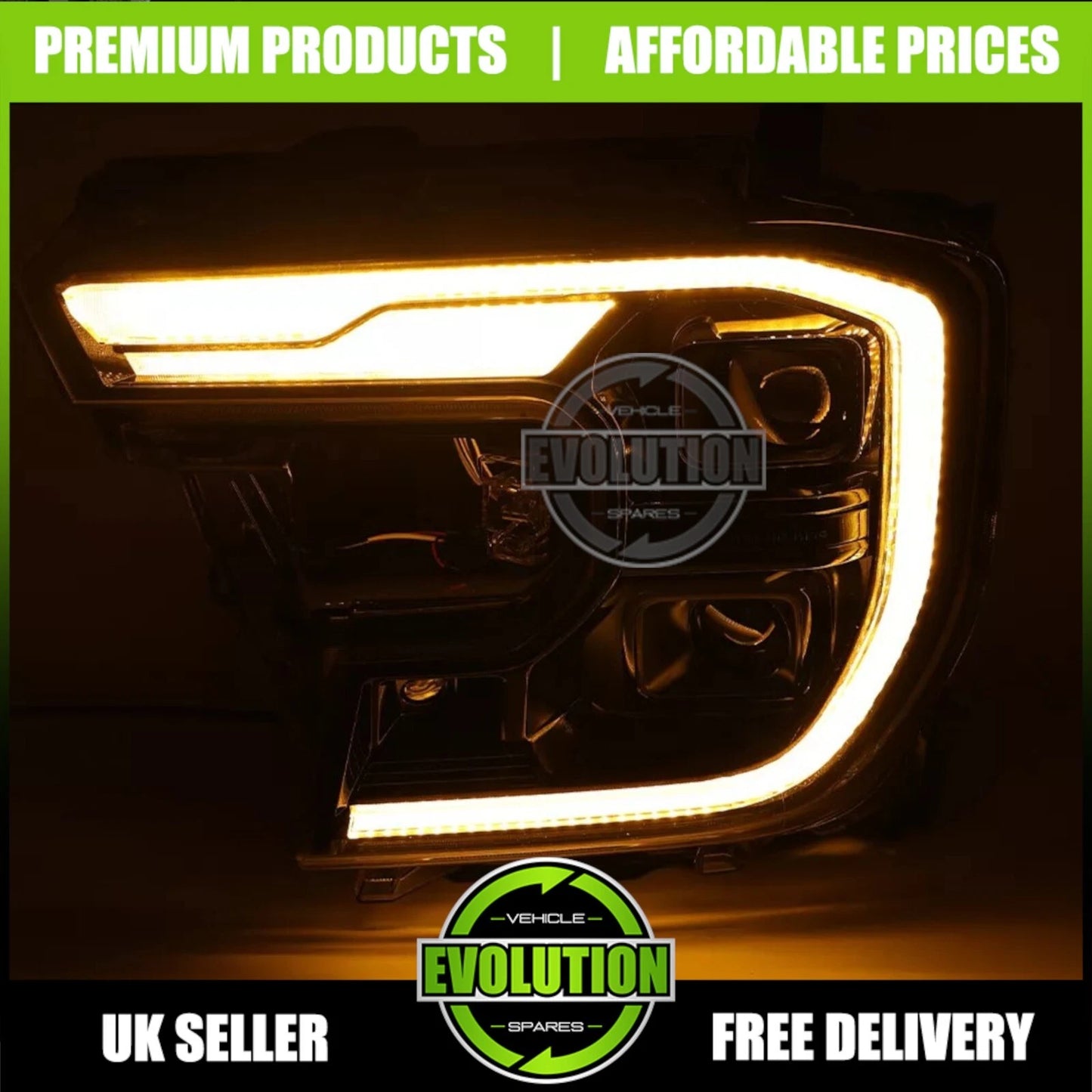 Passenger side Left LED Headlight For Ford Ranger T9 2022-2025 Front Left LH
