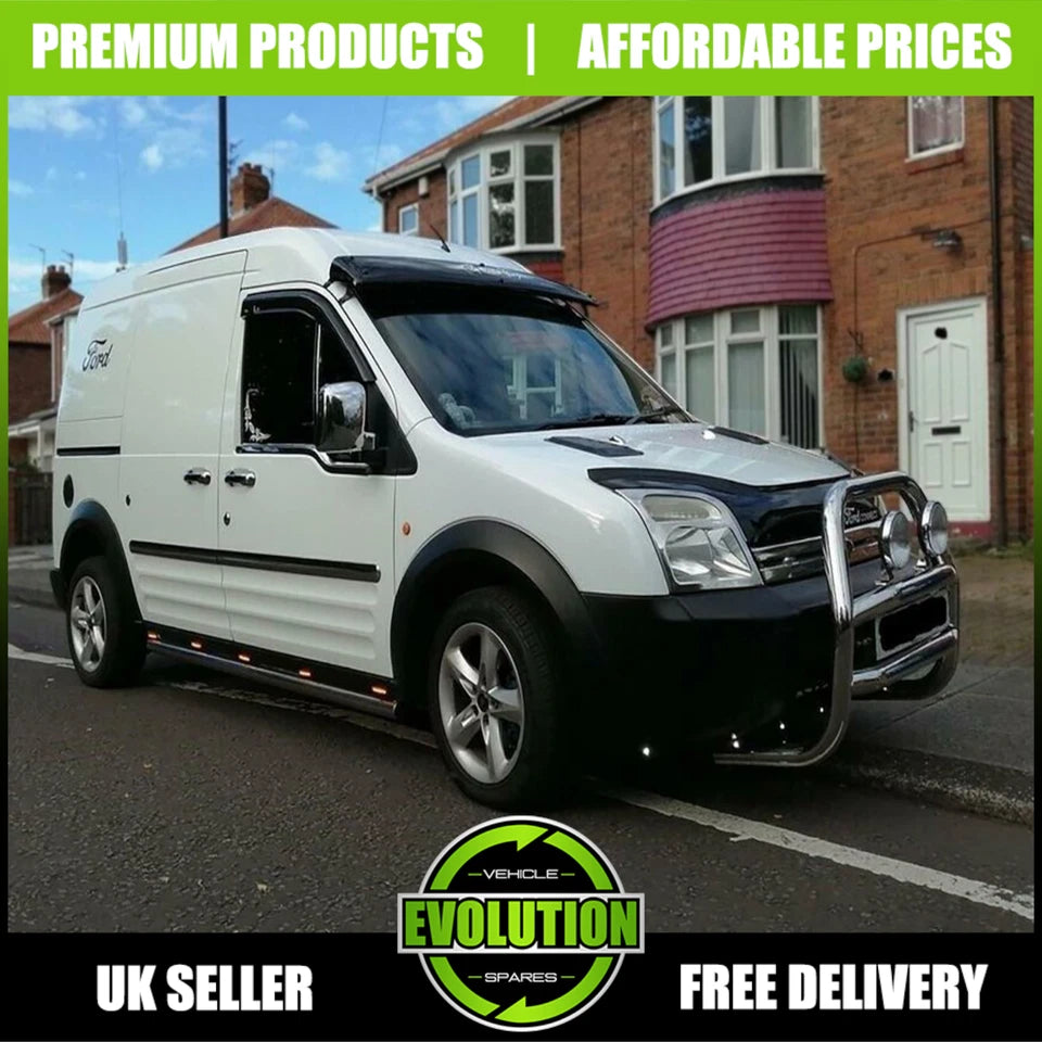 TO FIT FORD TRANSIT CONNECT 2002-2009 CHROME WING MIRROR COVERS SURROUNDS CAPS