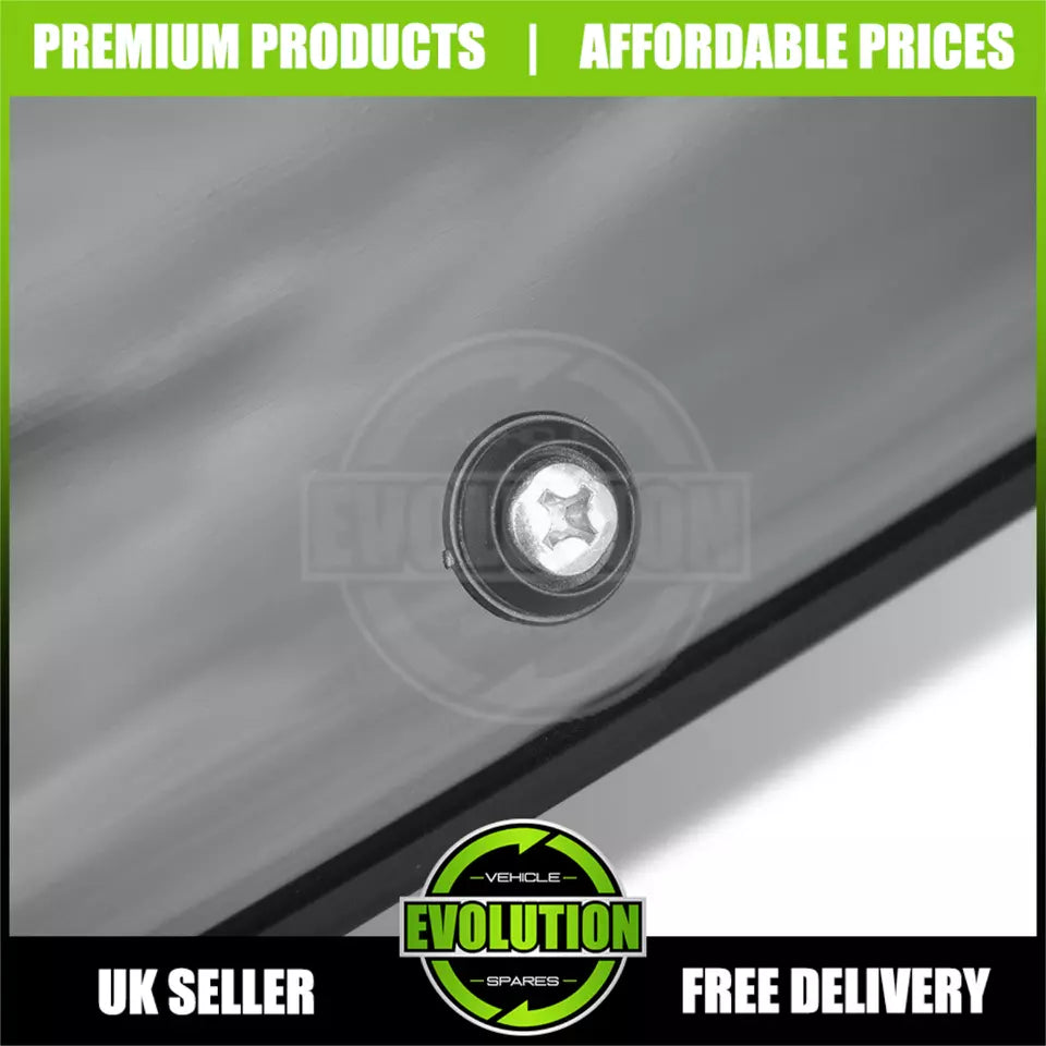 SOLID SUNVISOR SUN VISOR DEFLECTOR GLOSS BLACK FIT FORD TRANSIT MK6 MK7 00-2013