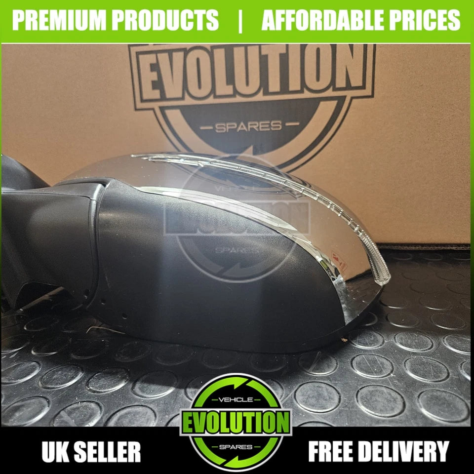 DOOR WING MIRROR ELECTRIC HEATED LED FIT NISSAN NAVARA 2016-2023 PASSENGER LEFT