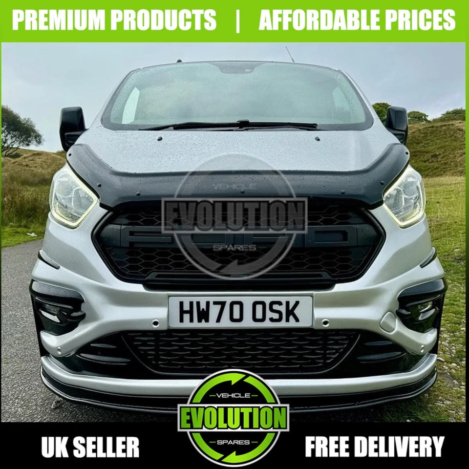 BONNET GUARD BUG DEFLECTOR PROTECTOR FITS FORD TRANSIT CUSTOM 2018 - 2022