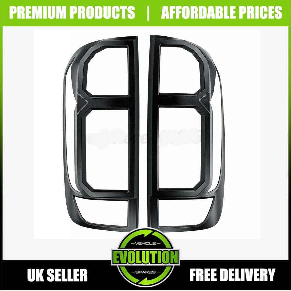 TAIL LIGHT GUARDS COVERS PAIR IN MATTE TO FIT NISSAN NAVARA NP300 2016-2022