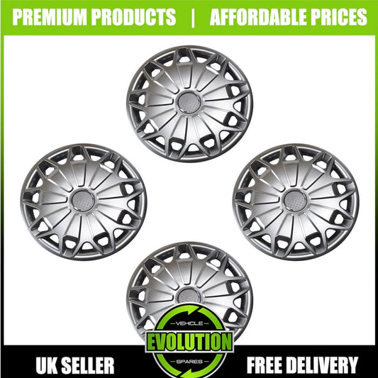 15" WHEEL TRIMS HUB CAPS COVERS RIMS TO FIT FORD TRANSIT CUSTOM 2012 - 2025