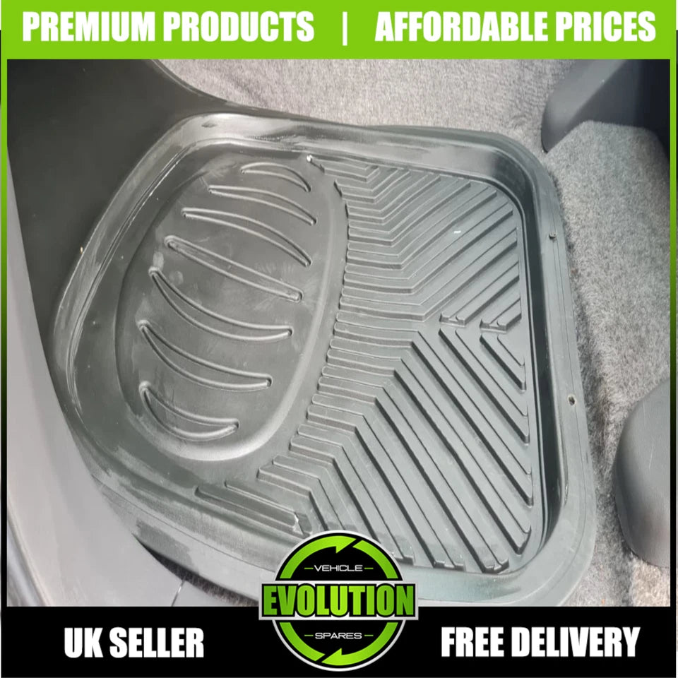 To fit NISSAN Navara 2016-2022 Deep Tray Rubber Floor Mats Heavy Duty Mud Mats