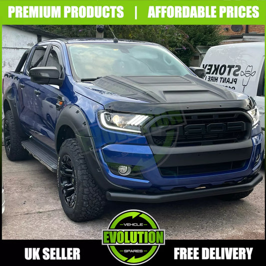 Wheel Arches Bolt Look Wide Matte Black Fits Ford Ranger 2015-2019 T7 Fenders