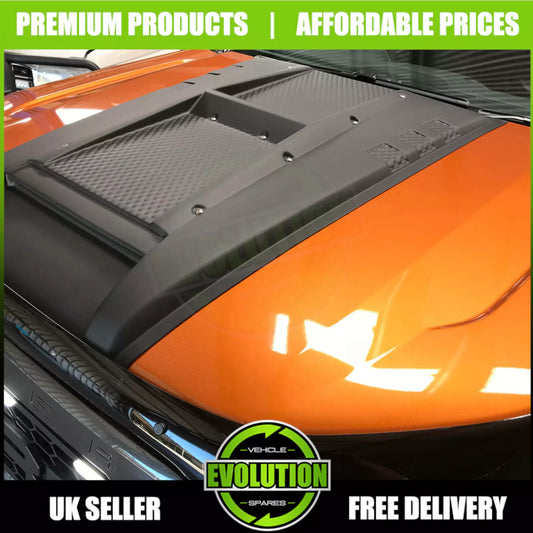 TO FIT FORD RANGER BOLT LOOK Style Bonnet Scoop Grill Vent 2015-2021 T7 T8