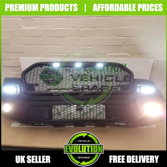 TO FIT Ford Ranger Body Kit Wheel Arches Grille and Bumper Complete Kit 2016-2023