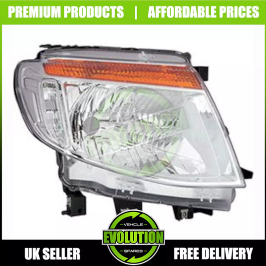 TO FIT Ford Ranger 2011-16 Front Chrome Headlight Headlamp DRIVERS SIDE