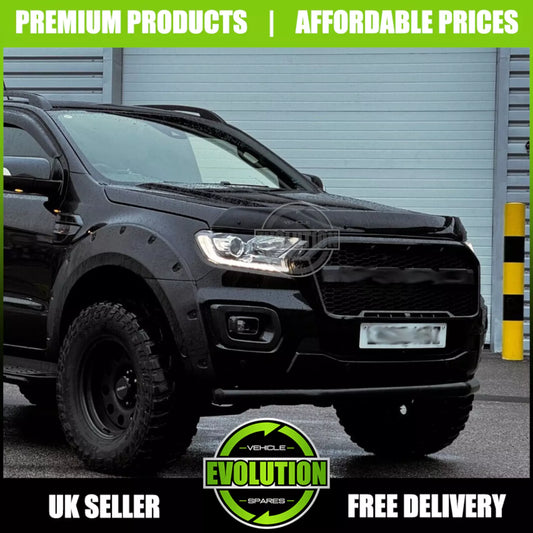 Matte Black Raptor F150 Style LED Grille Grill TO FIT Ford Ranger T8 2018-2022