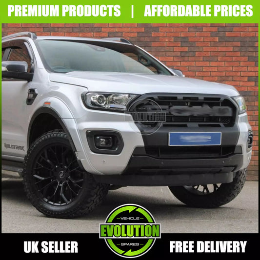 TO FIT FORD RANGER WILDTRACK T8 2019-2022 Matte Black grill grille