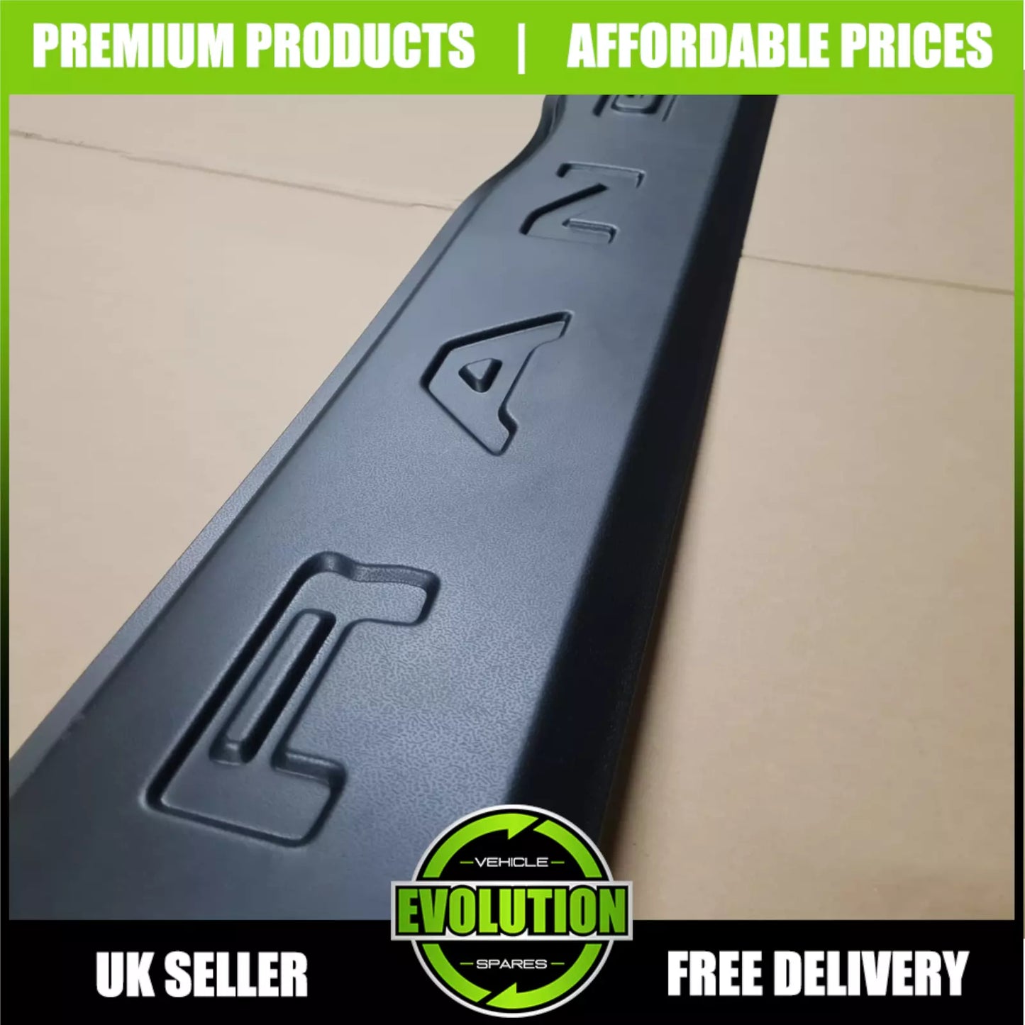 Ford Ranger Tailgate Cover - Matte Black Trim (2012-2022)