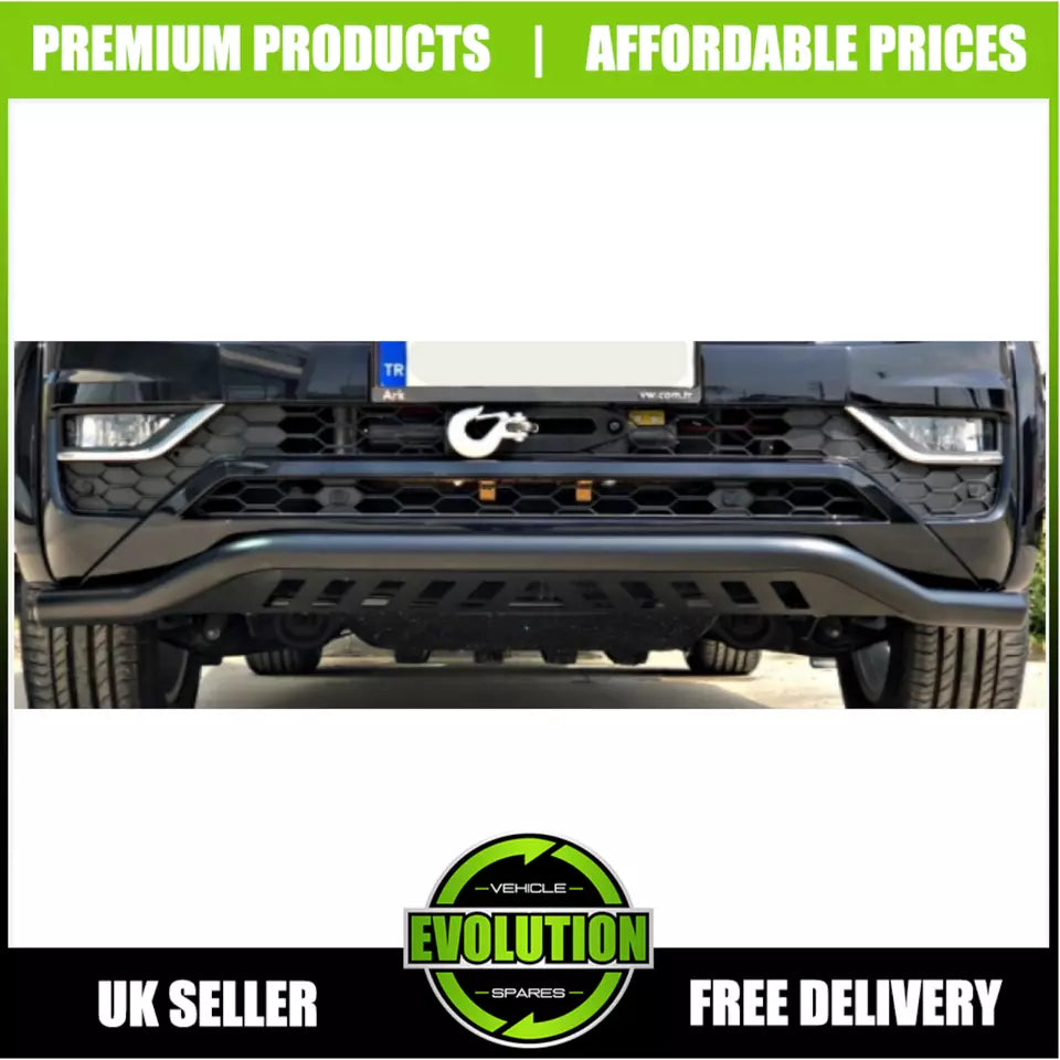 BLACK NUDGE A-BAR BULL BAR GUARD CITY AXLE TO FIT ISUZU D-MAX 2012-2020