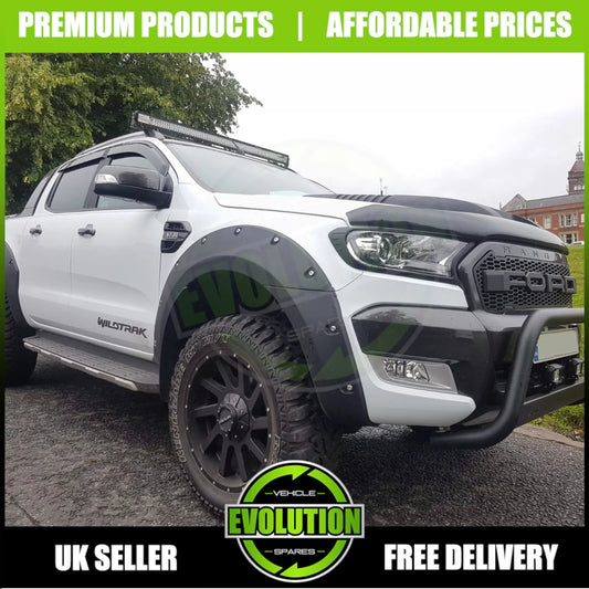 Wide Wheel Arches Fender Flares - Matte Black TO FIT FORD RANGER 2015-2019 T7