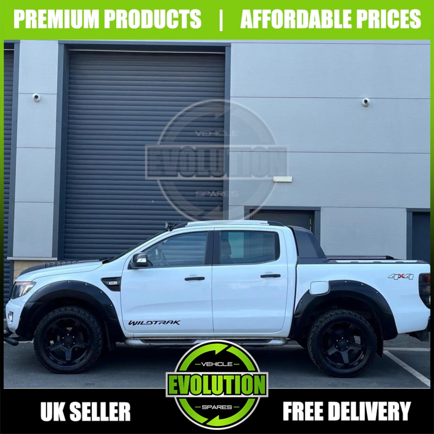 Ford Ranger T6 (2012-2015) Wide Wheel Arches - Matte Black