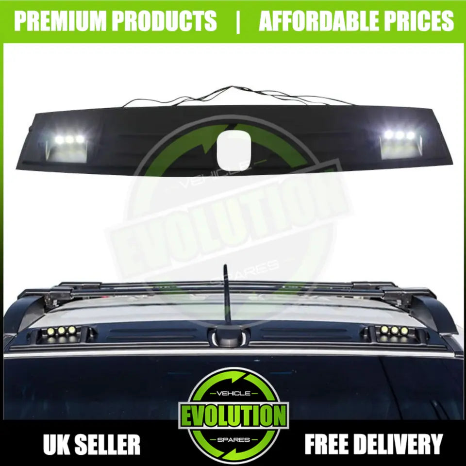 to FIT FORD RANGER 2012 - 2018 Roof Spoiler LED Light bar WILDTRACK RAPTOR LOOK