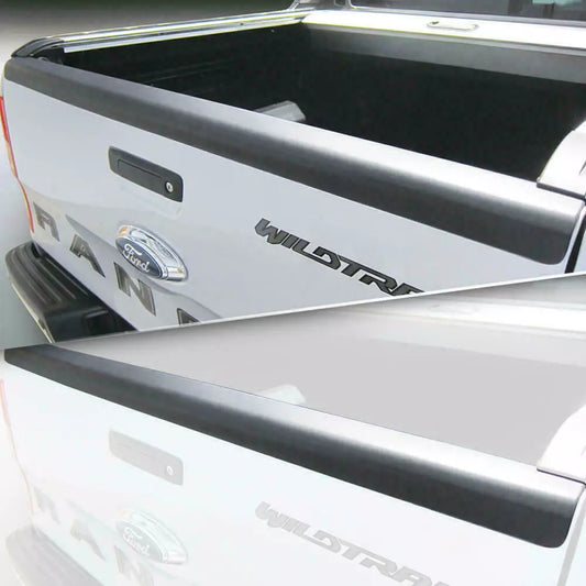 BLACK REAR TAILGATE LOAD BED RAIL PROTECTOR COVER TRIM TO FIT FORD RANGER 12-22