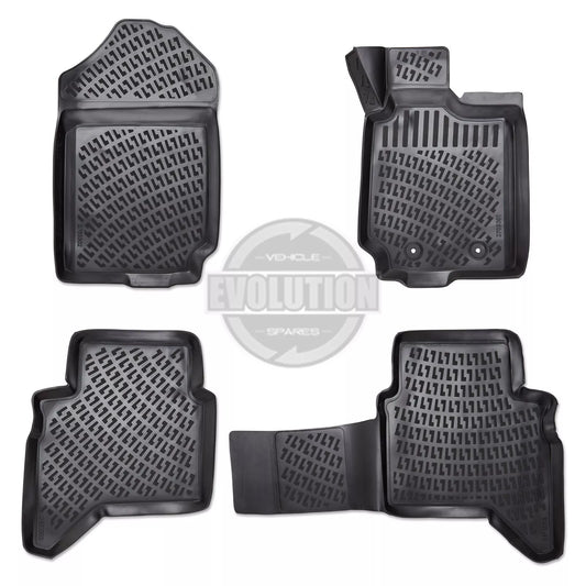 Ford Ranger T6 T7 T8 (2012-2022) EVS Heavy-Duty Rubber Floor Mats