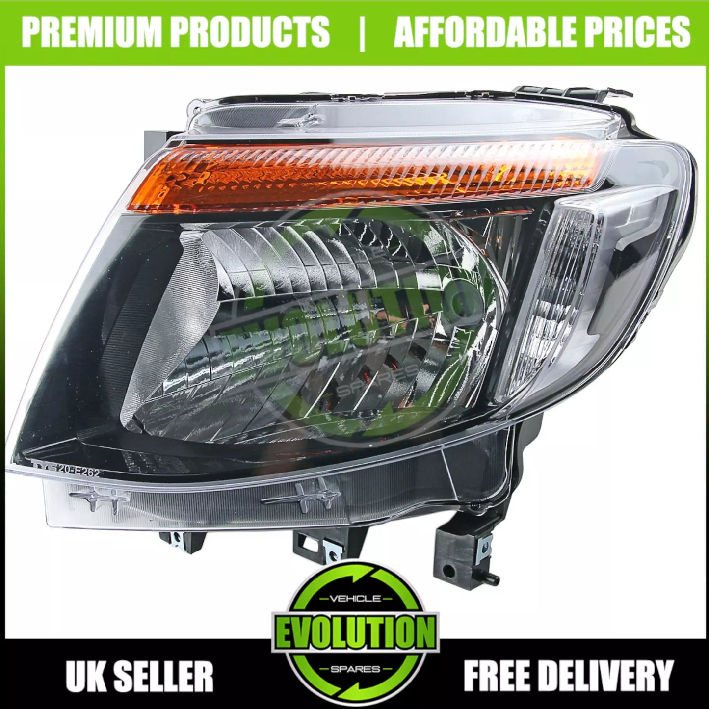 TO FIT Ford Ranger 2011-16 Front Chrome Headlight Headlamp passenger and drivers