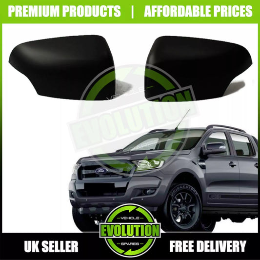 TO FIT Ford Ranger 2012+ T6 T7 T8 Matt Wing Mirror Covers Door Mirrors Cover