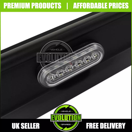 BONNET GUARD BUG DEFLECTOR WITH LED LIGHTS TO FIT FORD RANGER T6 T7 2015-2022