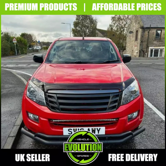 BONNET GUARD BUG DEFLECTOR BRA GLOSS PROTECTOR FITS ISUZU D-MAX 2012 - 2017