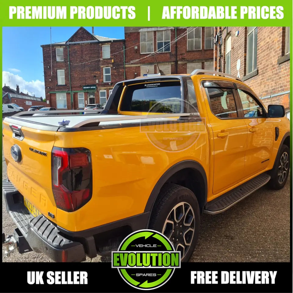 EVS WIND DEFLECTORS WIND RAIN DEFLECTORS VISORS TO FIT FORD RANGER 2023+ T9