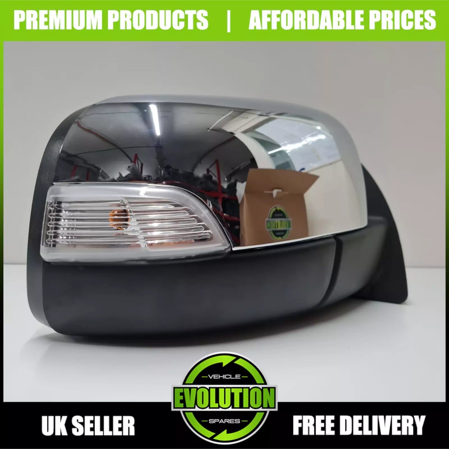 TO FIT FORD RANGER 2011-2022 ELECTRIC FOLDING DOOR WING MIRROR DRIVERS RIGHT