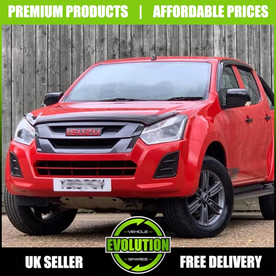 BONNET GUARD BUG DEFLECTOR BRA GLOSS PROTECTOR FITS ISUZU D-MAX 2017 - 2020
