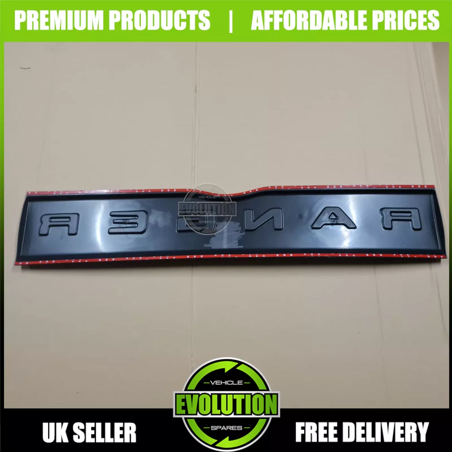 Ford Ranger Tailgate Cover - Matte Black Trim (2012-2022)