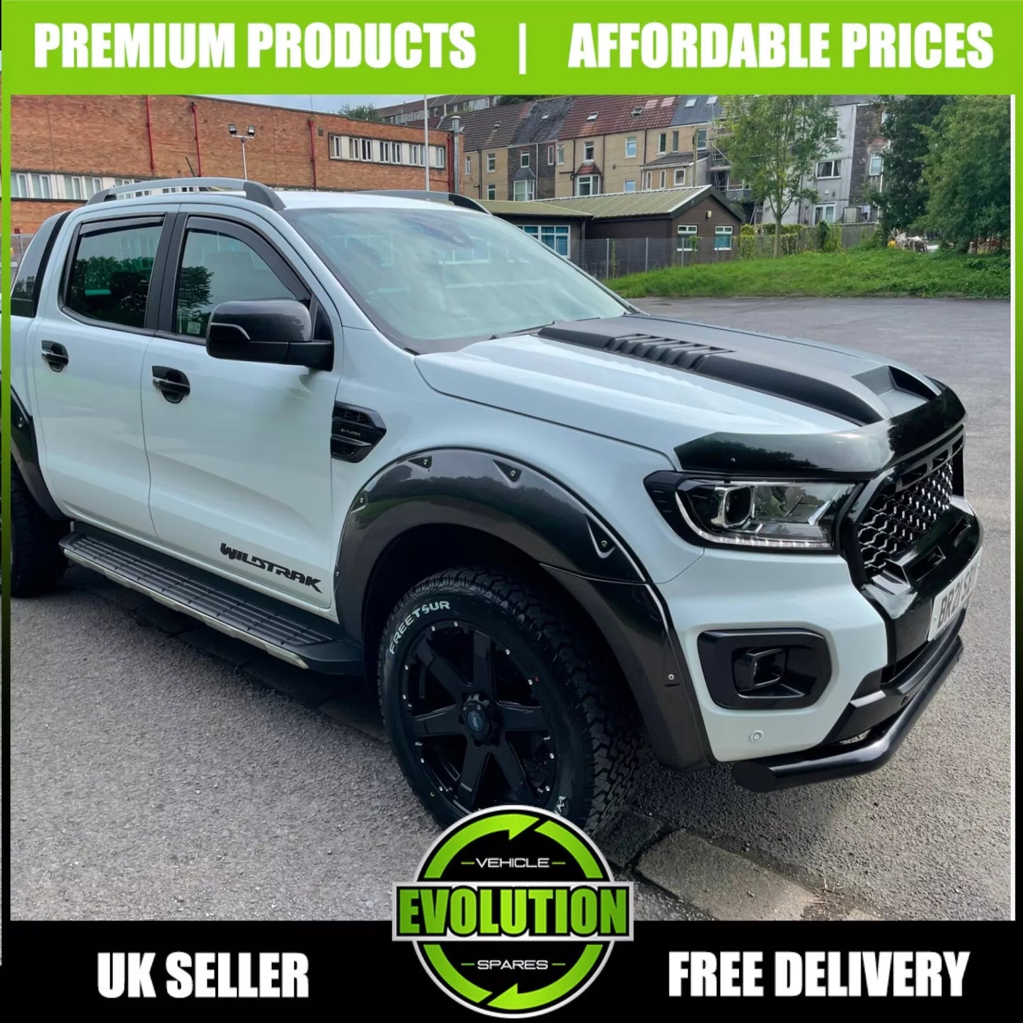 TO FIT Ford Ranger 12+ PASSENGER T6 T7 T8 WING SIDE DOOR MIRROR COVER CAP CAPS