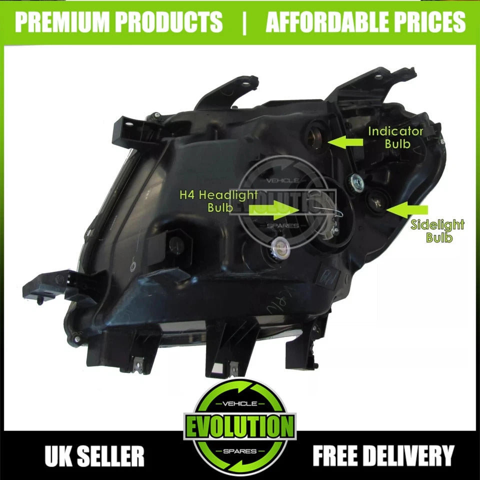Ford Ranger Headlights Chrome Pair (2012-2015) - T6 Model