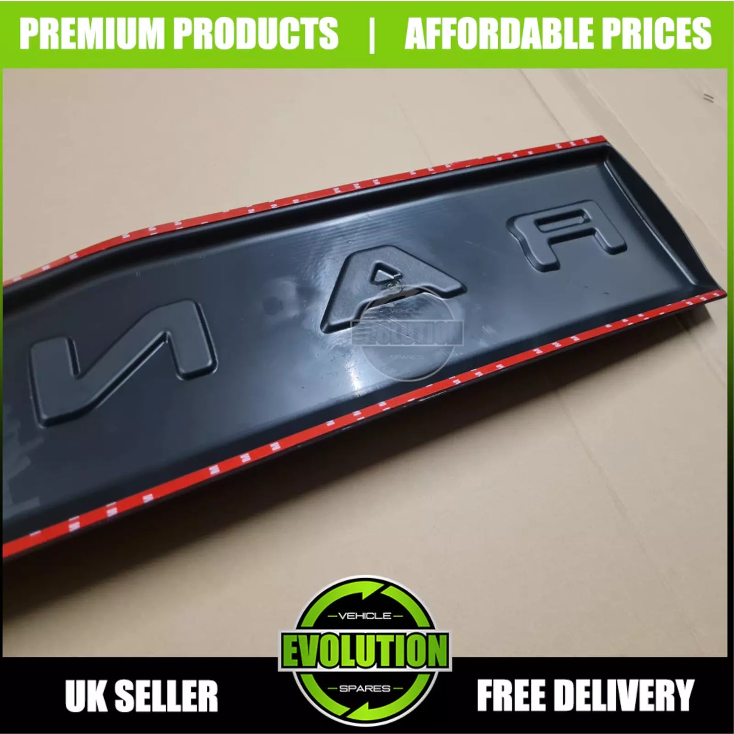 Ford Ranger Tailgate Cover - Matte Black Trim (2012-2022)