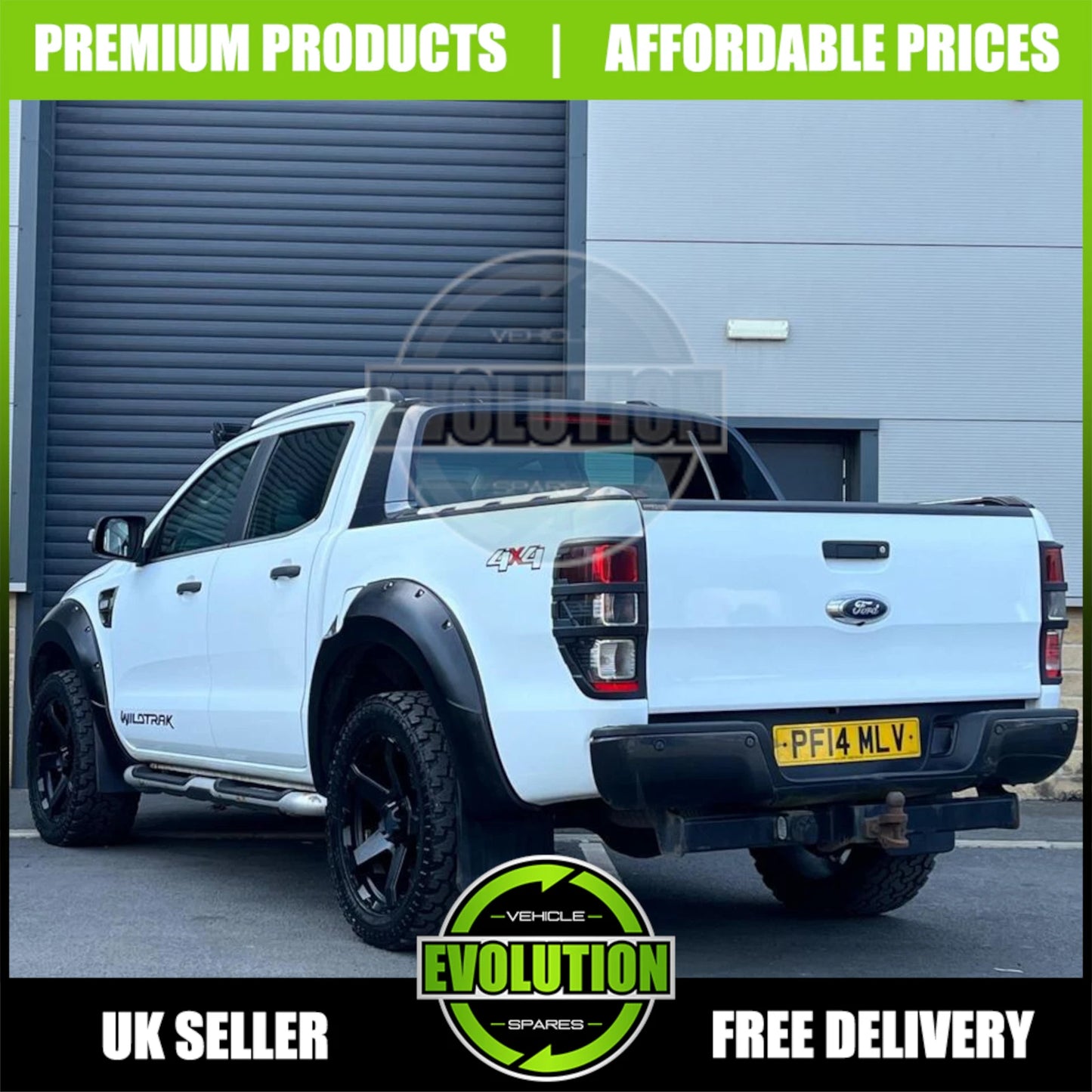 Ford Ranger T6 (2012-2015) Wide Wheel Arches - Matte Black