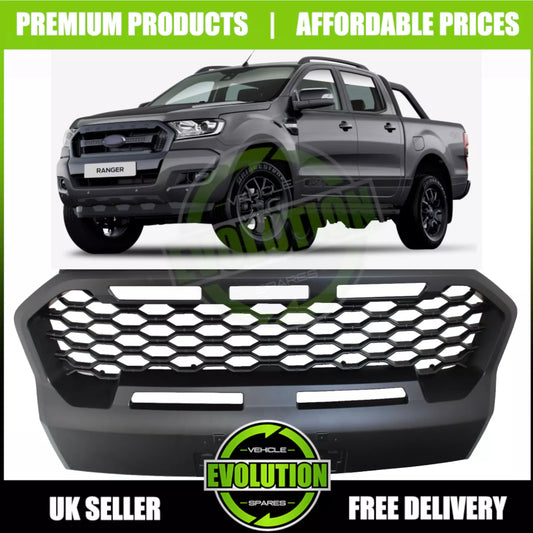 TO FIT FORD RANGER WILDTRAK STEALTH GRILLE T8 20-22 Fits WILDTRAK MODELS ONLY