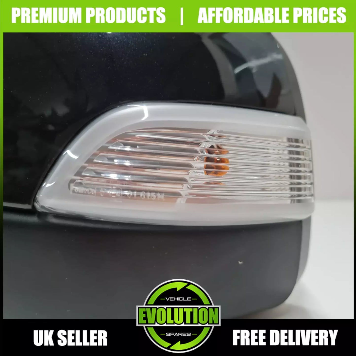 TO FIT FORD RANGER 2011-2022 ELECTRIC FOLDING DOOR WING MIRROR PASSENGER LEFT