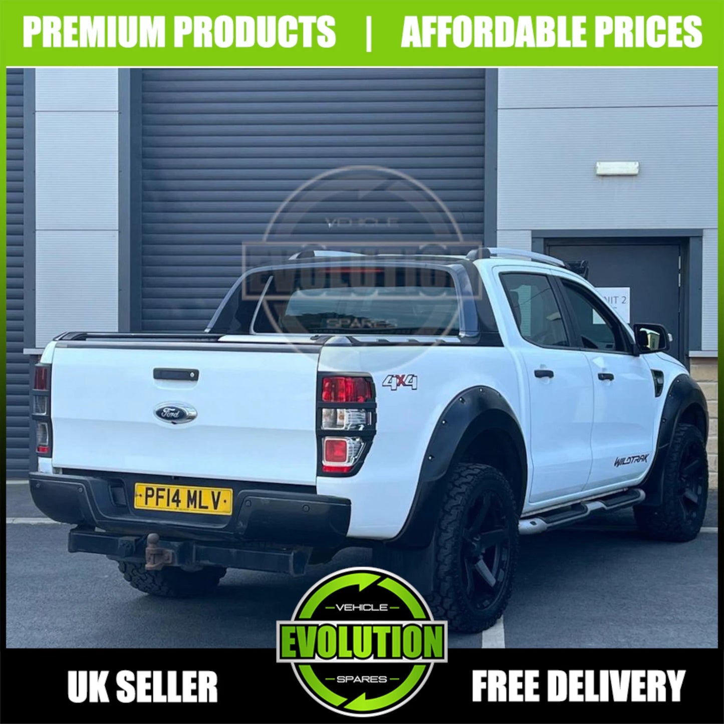 Ford Ranger T6 (2012-2015) Wide Wheel Arches - Matte Black