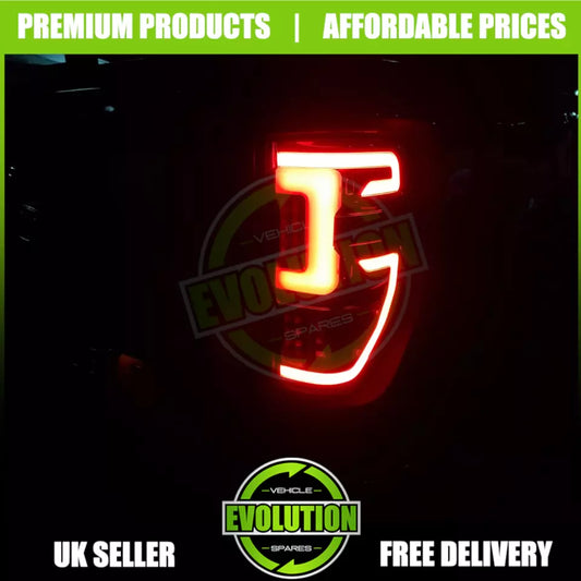 TO FIT FORD RANGER WILDTRACK LED BACK LIGHTS SMOKED FINISH - 2012-2022