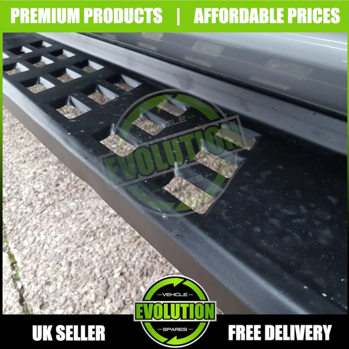 TO FIT Ford Ranger Wildtrack Raptor 2012-22 Black Side Steps Bars Running Boards