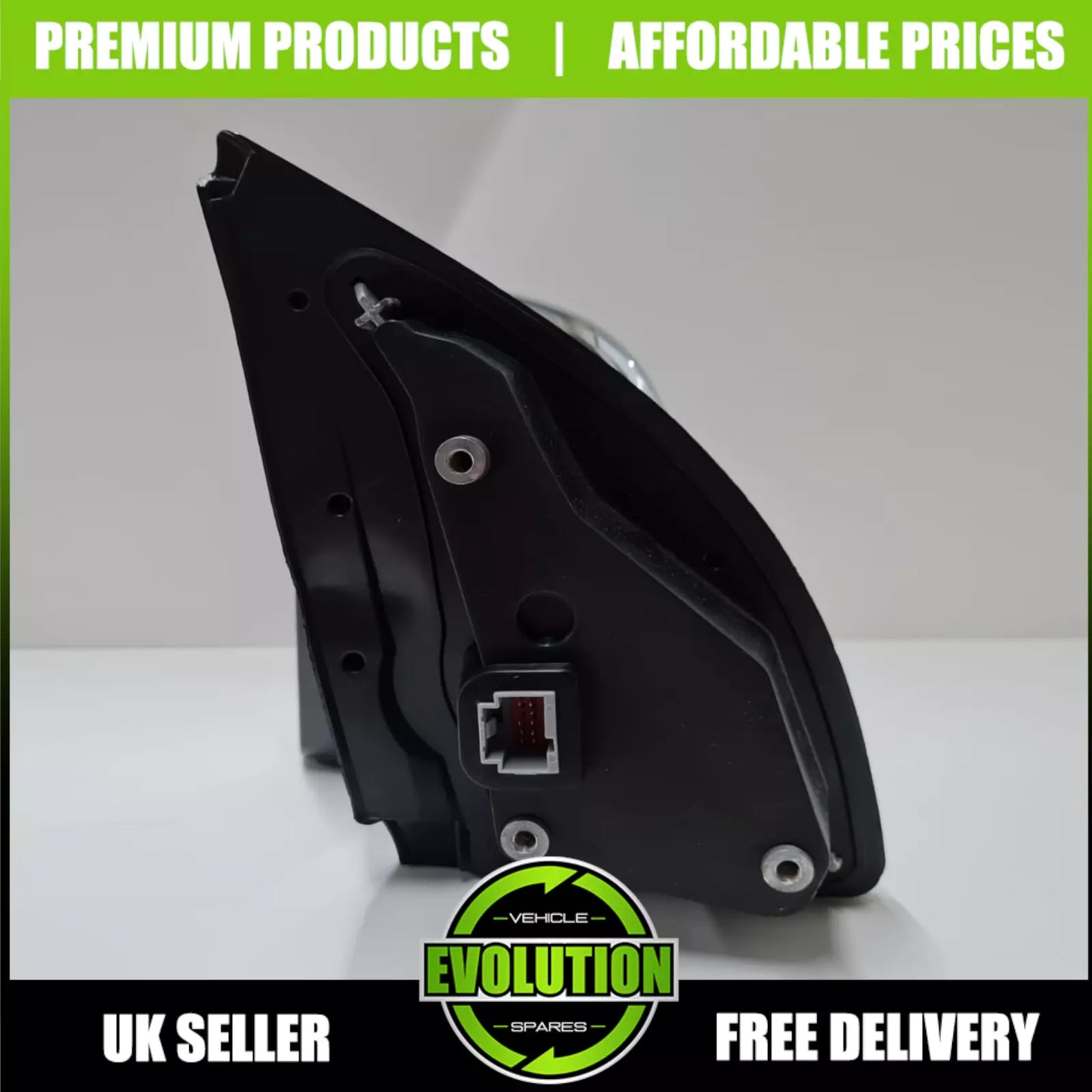 TO FIT FORD RANGER 2011-2022 Door Wing Mirror Chrome Electric PASSENGER LEFT