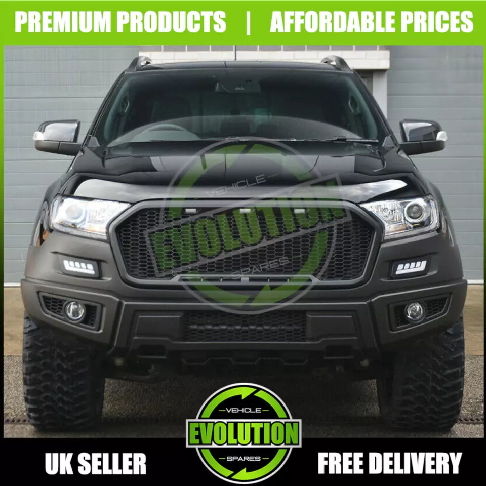 TO FIT Ford Ranger Body Kit Wheel Arches Grille and Bumper Complete Kit 2016-2023