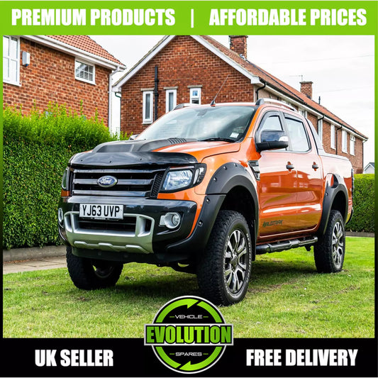Bonnet Scoop Vent Hood Cover matte black TO FIT Ford Ranger 12-15 T6